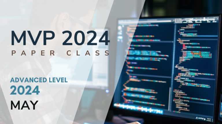 May Session | MVP 2024 | Paper Class