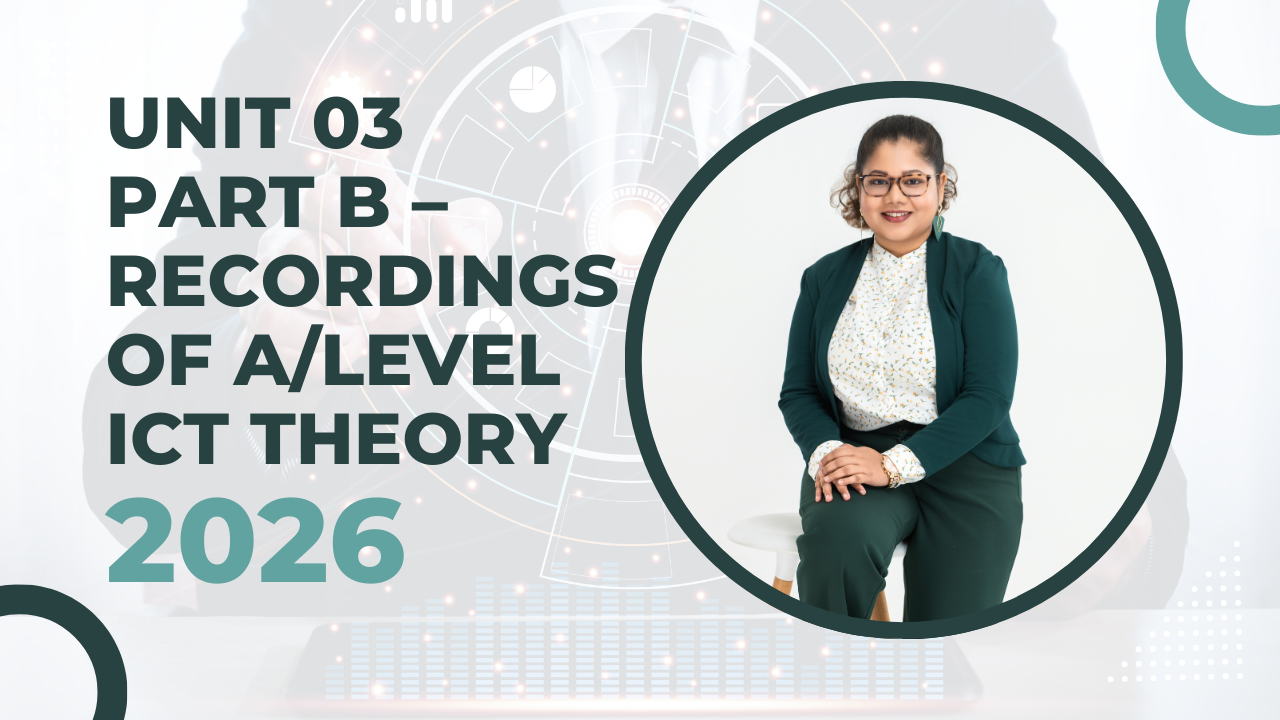 Unit 03 Part B – Recordings of 2026 A/Level ICT Theory