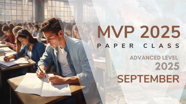 September Session | MVP 2025 | Paper Class