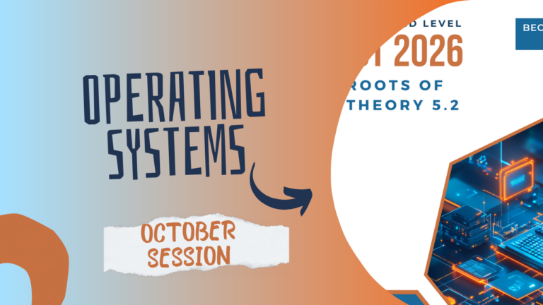 October Session | 2026 A/Level ICT | Roots of Theory